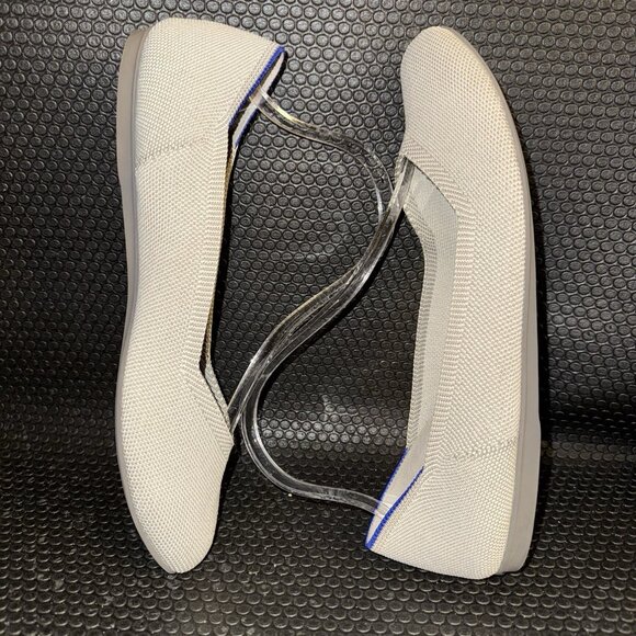 Rothys The Flat Beige Flax Birdseye Round Toe Slip on Shoe Women’s Size 10.5 - Picture 5 of 8